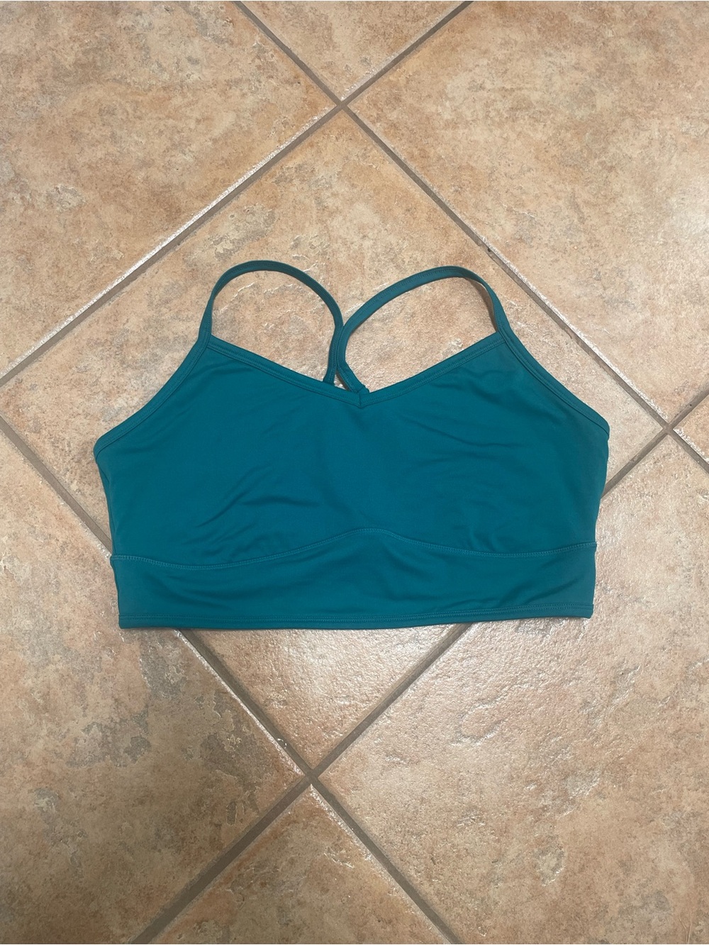 Torrid Teal Long Line V-neck Sports Bra